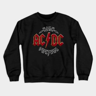 ACDC High Voltage Vintage Neon Style Crewneck Sweatshirt